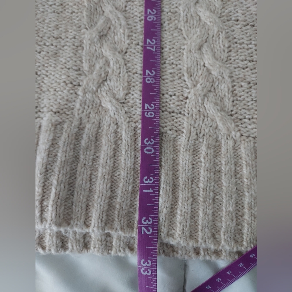 EUC American Eagle Outfitters cable turtleneck sweater dress, M - Picture 8 of 9